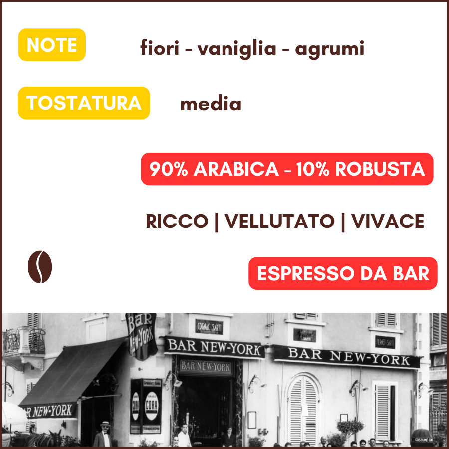 tostatura e note aromatiche del caffe in grani, miscela extra m